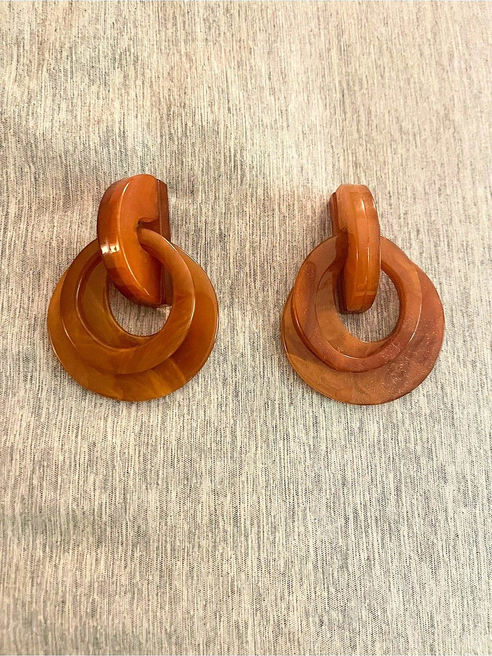 Brown Statement Earrings